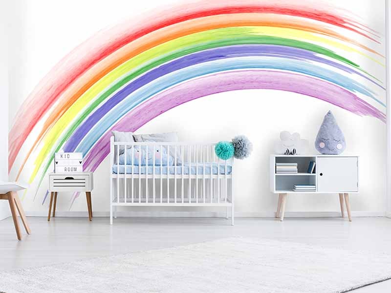 Regenbogen Kinderzimmer Fototapete